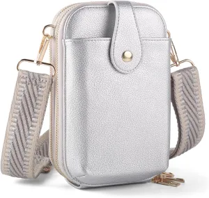 Small Crossbody Cell Phone Bag for Women, Mini Crossbody Wallet Phone Shoulder Handbag Purse with Credit Card Slots