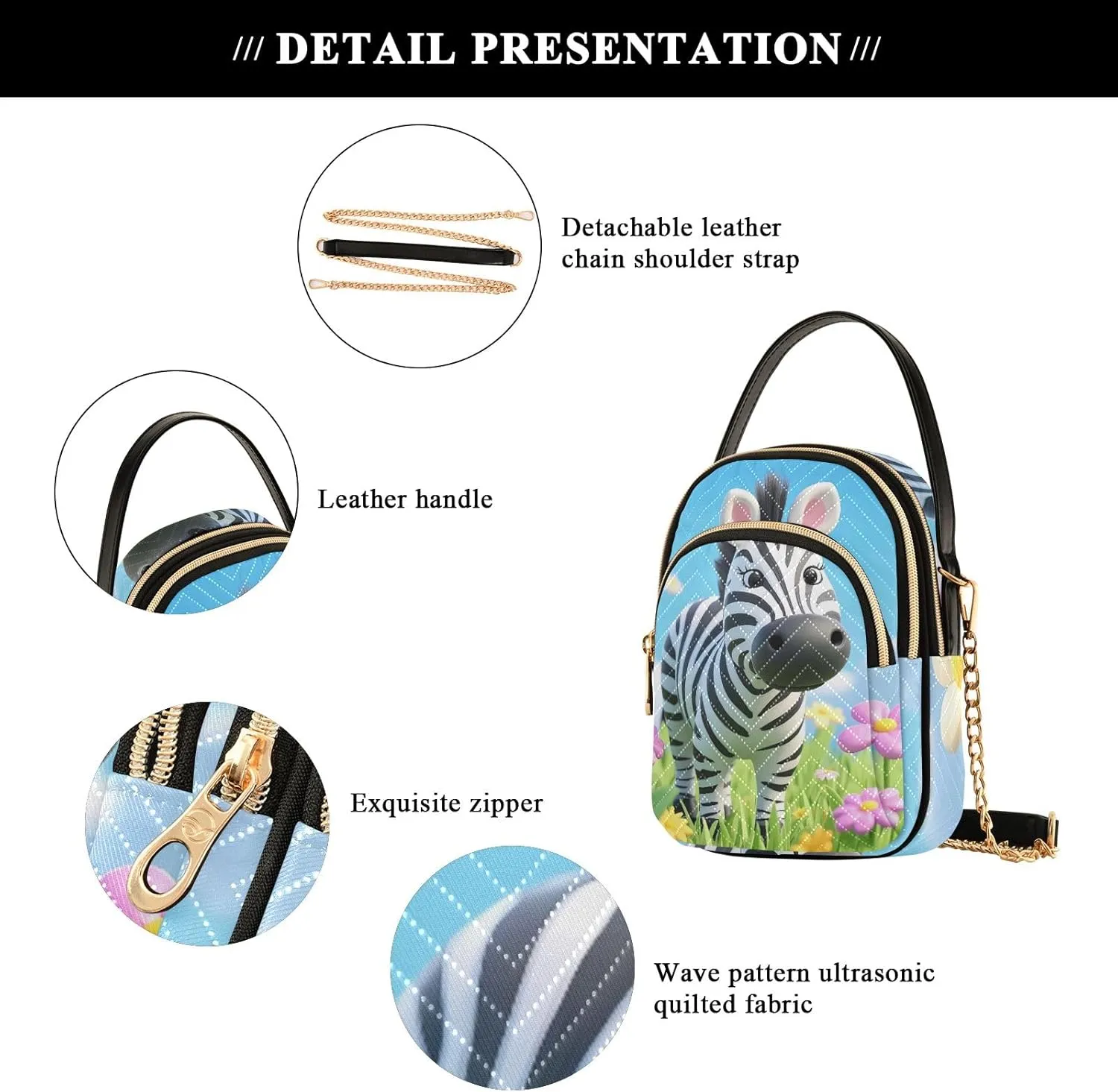 Small Handbag Crossbody Bag for Women Quilted Bags Shoulder Purse Phone Wallet Chain Bag