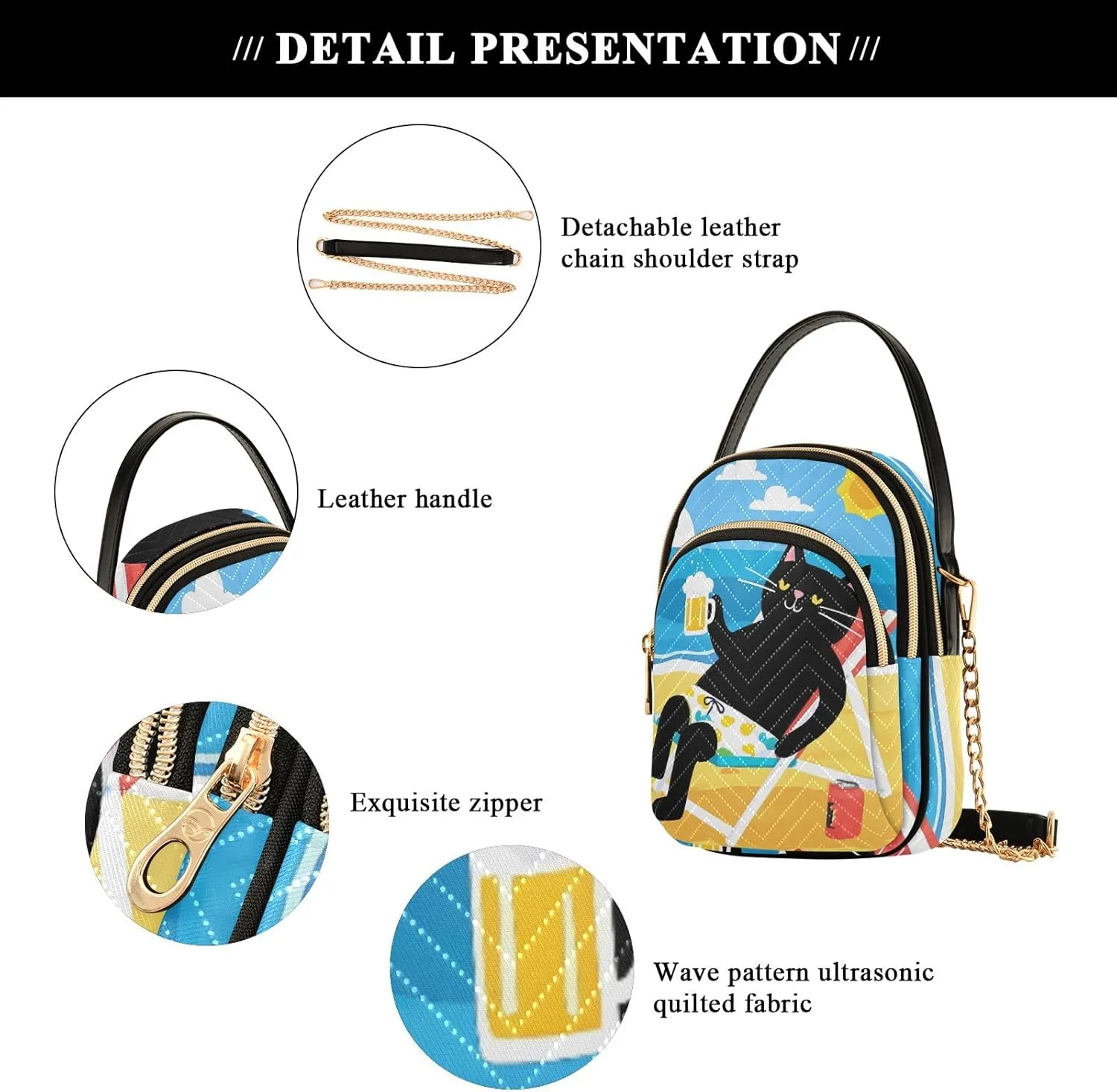 Small Handbag Crossbody Bag for Women Quilted Bags Shoulder Purse Phone Wallet Chain Bag