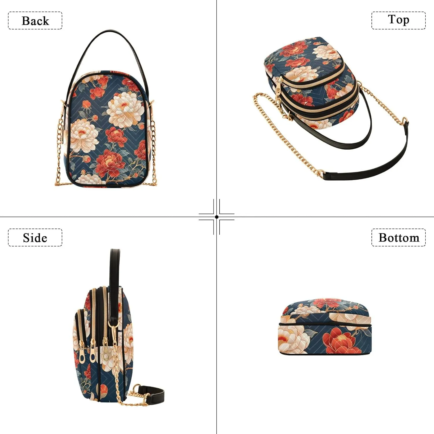 Small Handbag Crossbody Bag for Women Quilted Bags Shoulder Purse Phone Wallet Chain Bag
