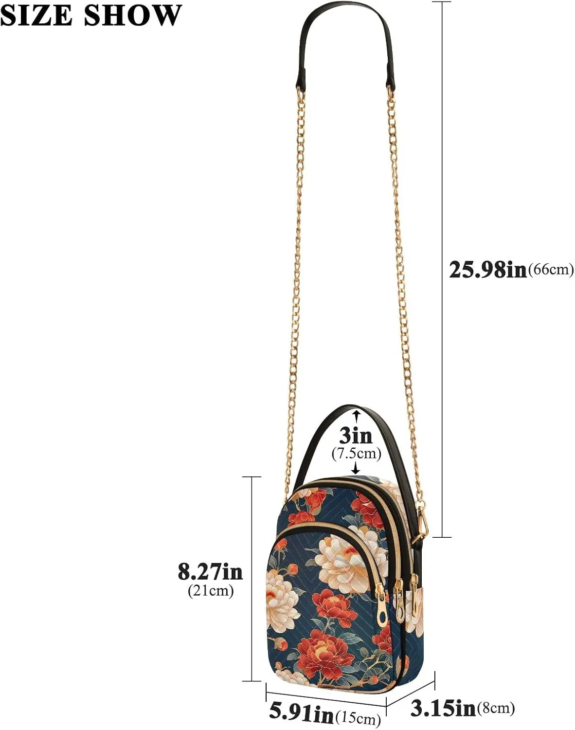 Small Handbag Crossbody Bag for Women Quilted Bags Shoulder Purse Phone Wallet Chain Bag