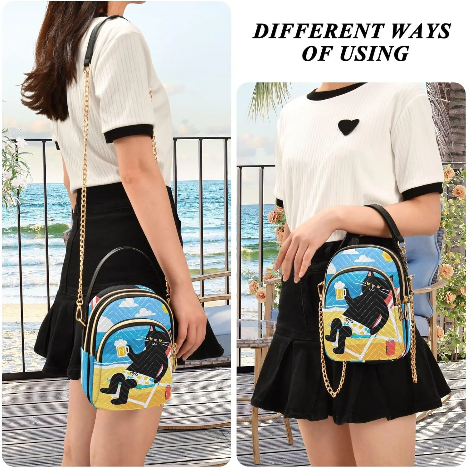 Small Handbag Crossbody Bag for Women Quilted Bags Shoulder Purse Phone Wallet Chain Bag