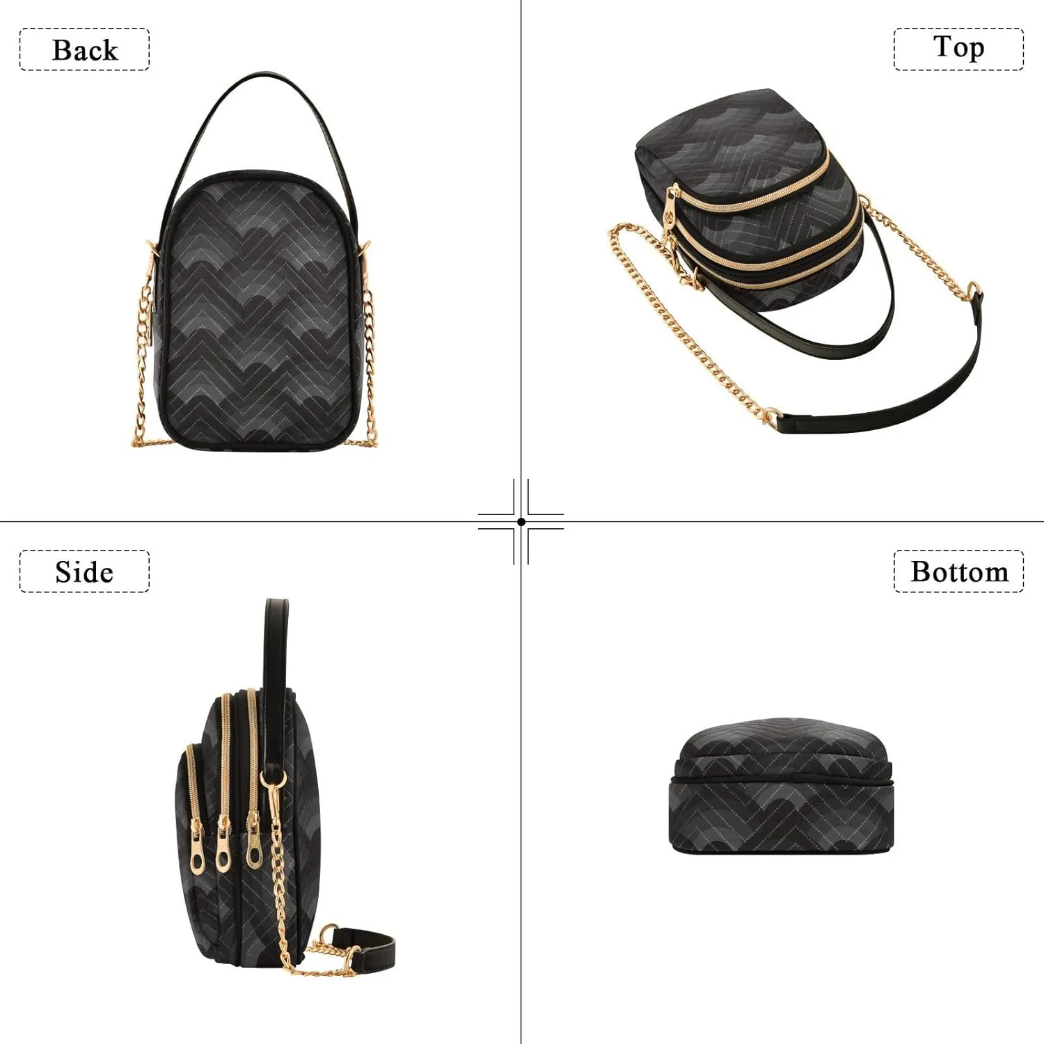 Small Phone Purse Crossbody Cell Phone Purse Phone Wallet Bag with Zipper Pockets Shoulder Strap Handle for Women Daisy
