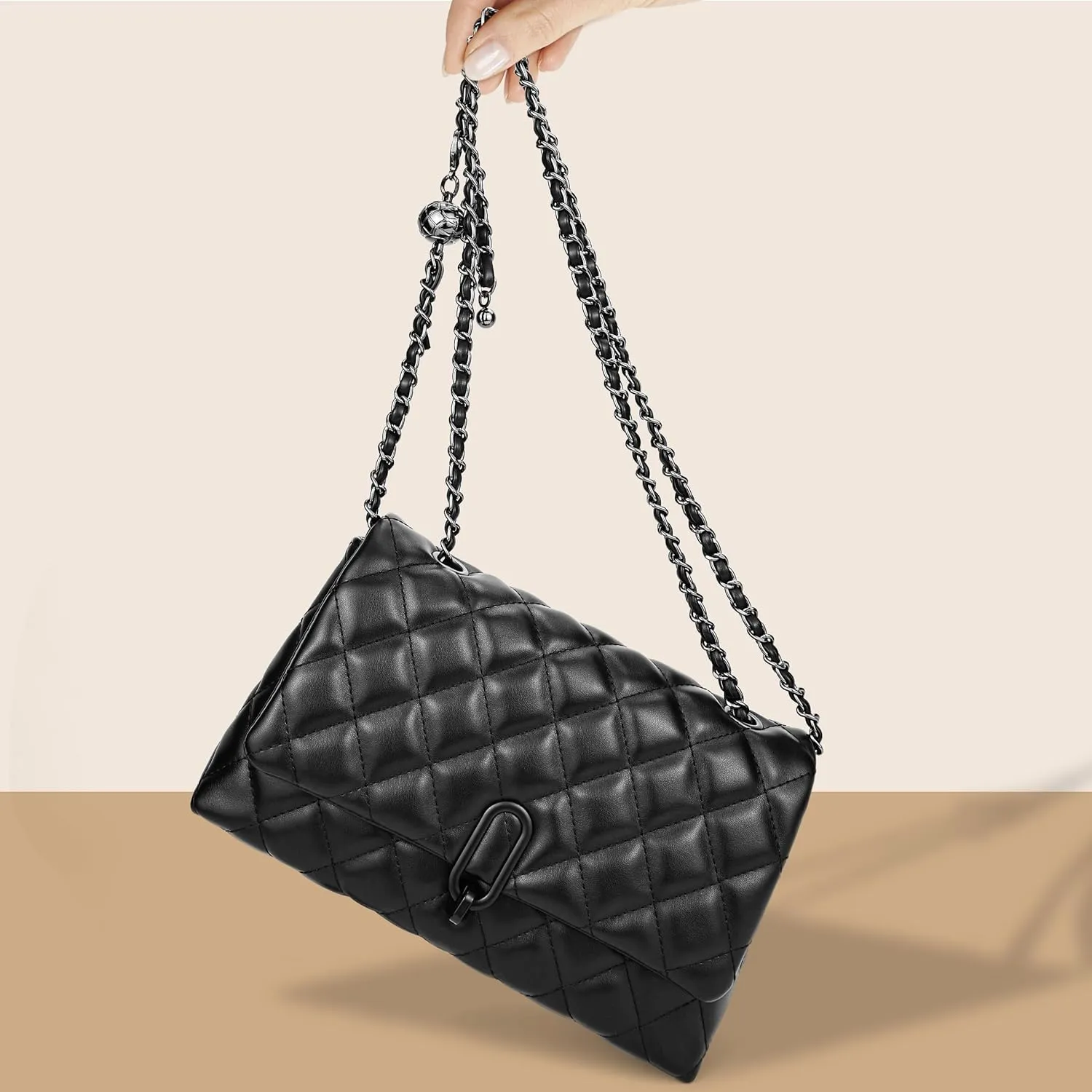 Small Purses for Women Quilted Crossbody Bags Ladies Trendy Shoulder Handbags Quilted Purses Women