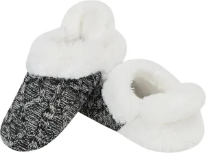 Snoozies It's a Wrap Cozy Slippers for Women with Soft and Fluffy Faux Fur, Fall and Winter Slippers for Women, Warm Indoor Slippers House Shoes