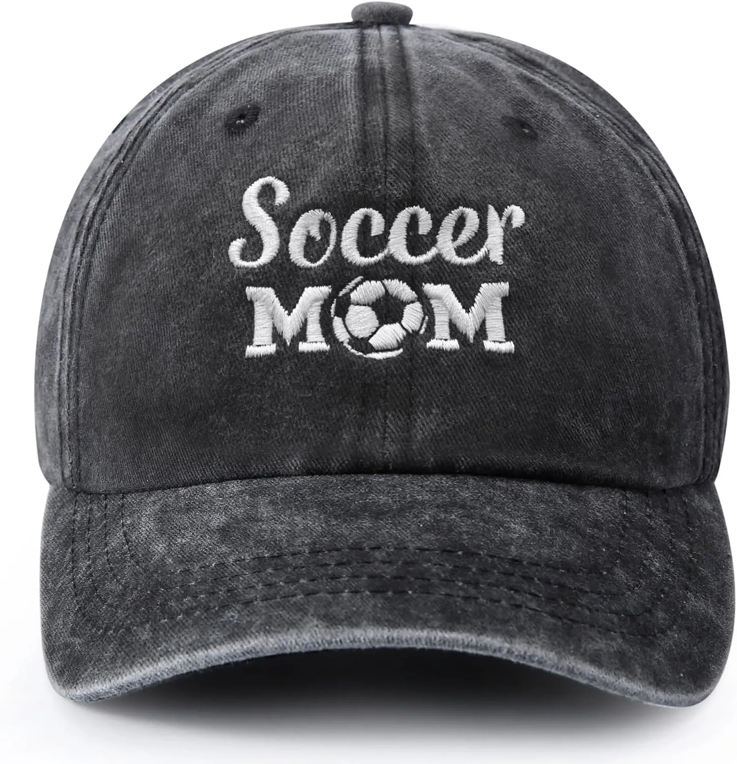 Soccer Mom Hat, Funny Soccer Mom Gifts for Women, Adjustable Cotton Embroidered Baseball Cap