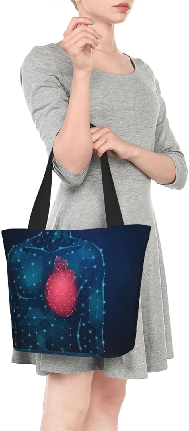 Space Meteor Star Tote Bag for Women, Travel Tote Handbags for Gym