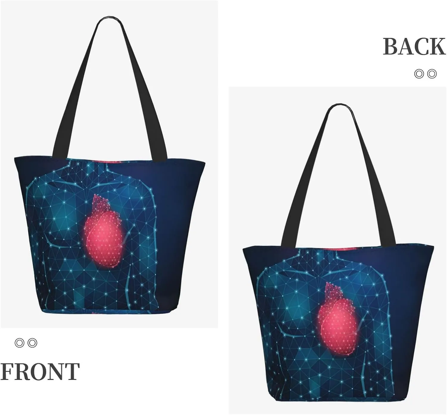 Space Meteor Star Tote Bag for Women, Travel Tote Handbags for Gym