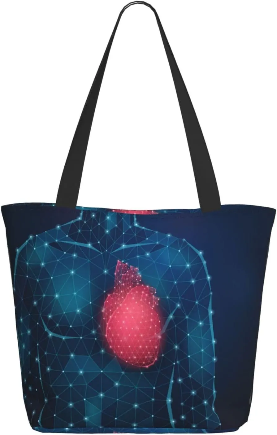 Space Meteor Star Tote Bag for Women, Travel Tote Handbags for Gym