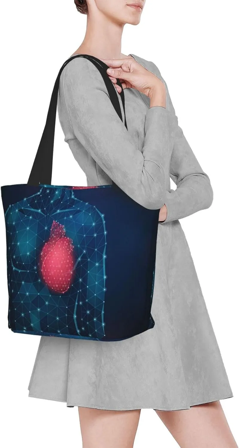 Space Meteor Star Tote Bag for Women, Travel Tote Handbags for Gym