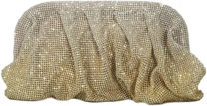 Sparkly Women Rhinestone Clutch Purse Crystal Evening Bag Prom Purse Chain Shoulder Bag for Wedding Party
