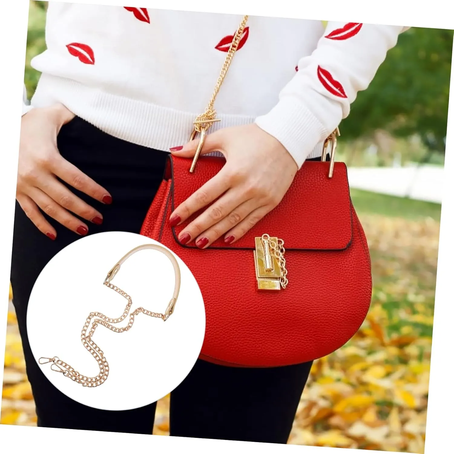 STOBOK Pcs DIY Handbag Making Tote Purse Chain Decorative Handbag Chain for Women Stylish Bag Adornment Strap