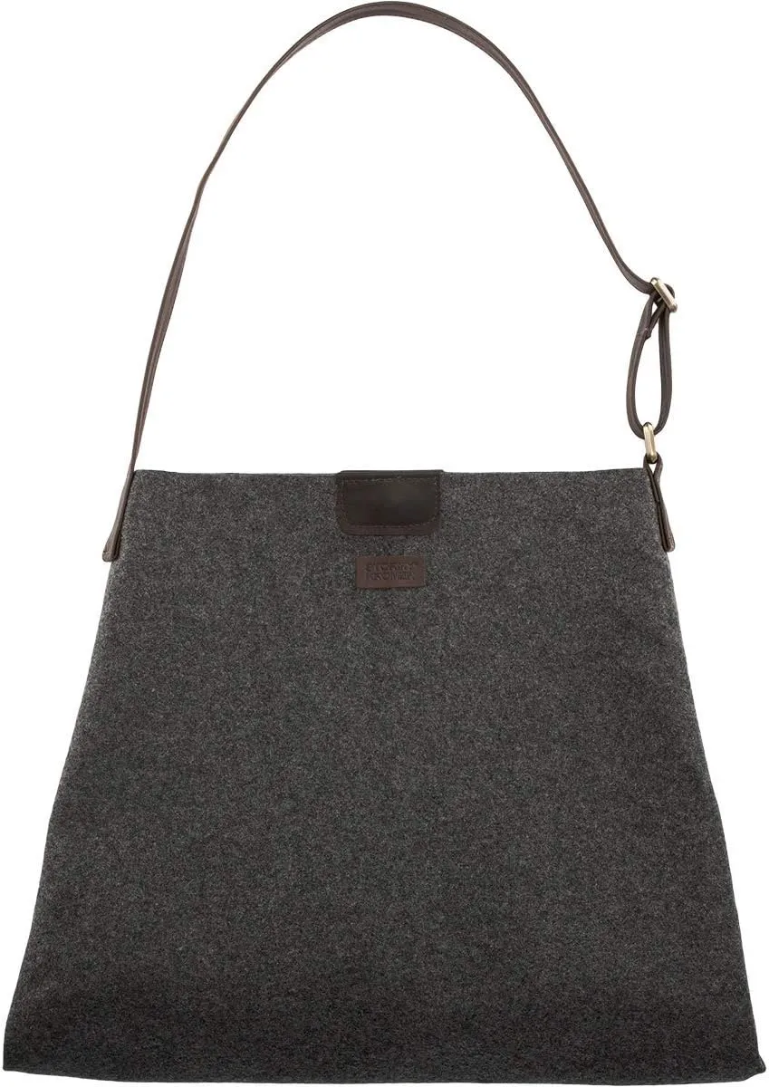 Stormy Kromer The Lodge Shoulder Bag - Travel Bag, Magnetic Closure, Adjustable Leather Strap, Purse