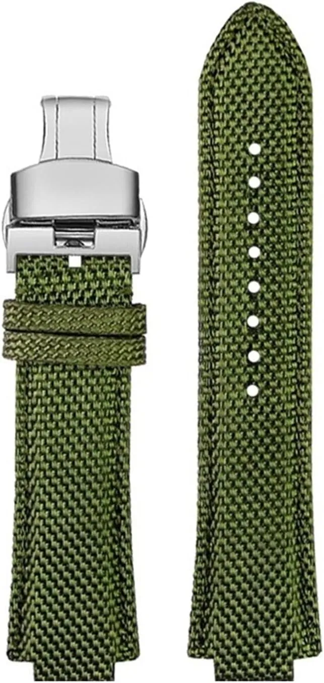 Strap, buckle, nylon leather strap 26-12mm raised strap