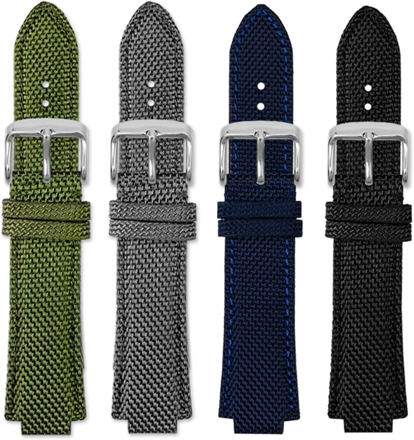 Strap, buckle, nylon leather strap 26-12mm raised strap