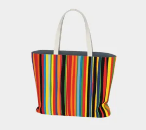 Stripes 1 Bold Large Tote