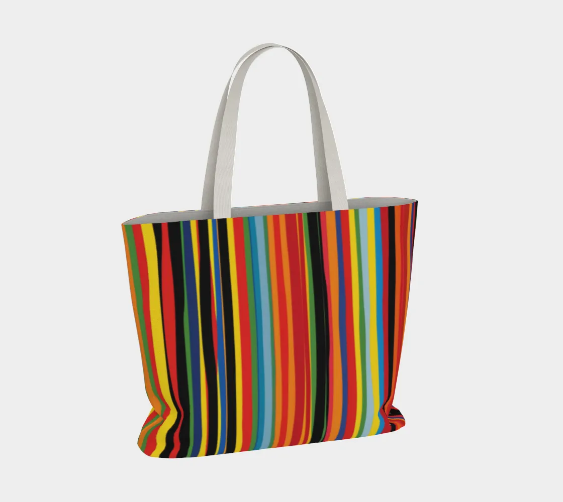 Stripes 1 Bold Large Tote