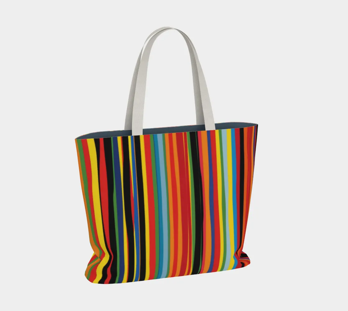 Stripes 1 Bold Large Tote