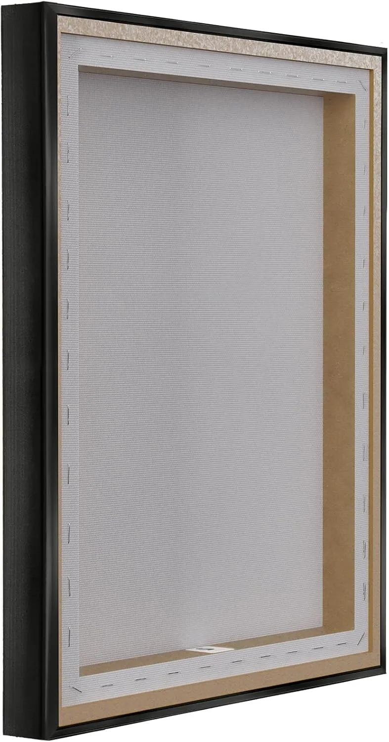 Stupell Industries Glam Diamond Lipstick Black Framed Floater Canvas Wall Art Design by Ziwei Li