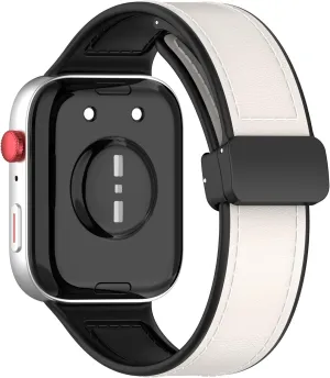 Suitable for Huawei Watch Fit3 Silicone Leather Strap with Magnetic Buckle