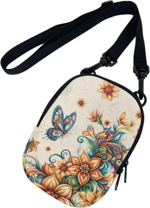 Suobstales Messenger Bag for Women Crossbody Zipper Bag with Adjustable Strap Portable Phone Purse Shoulder Handbag