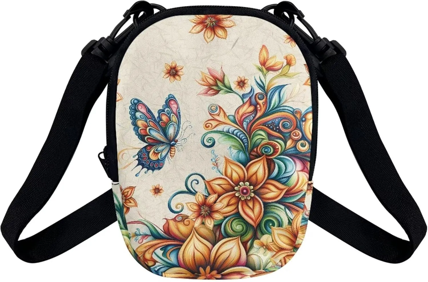 Suobstales Messenger Bag for Women Crossbody Zipper Bag with Adjustable Strap Portable Phone Purse Shoulder Handbag