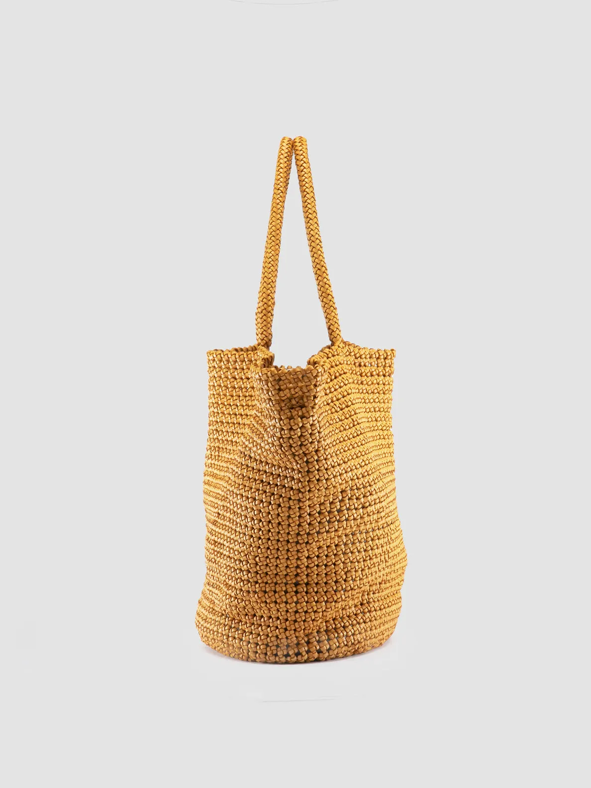 SUSAN 012 - Yellow Leather Shoulder Bag
