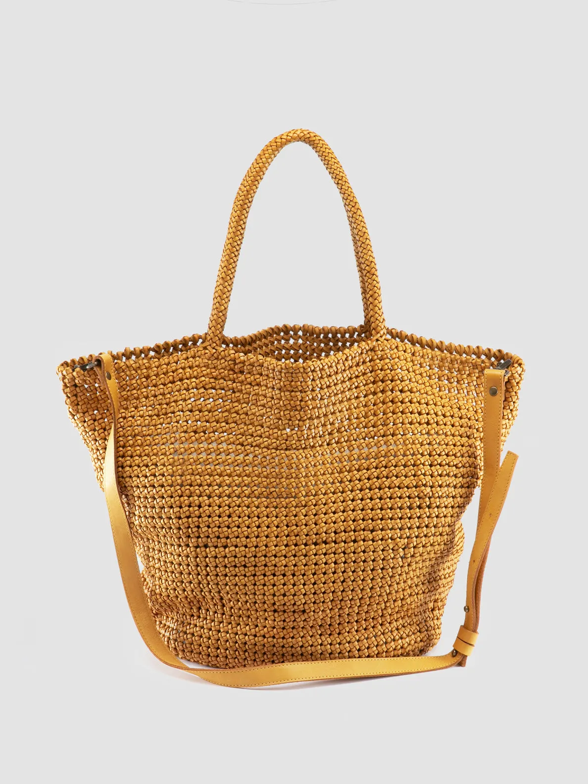 SUSAN 012 - Yellow Leather Shoulder Bag