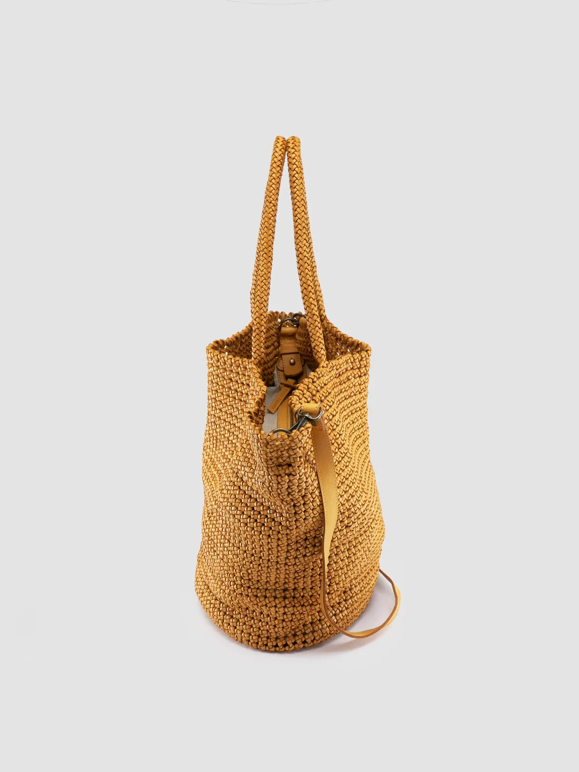 SUSAN 012 - Yellow Leather Shoulder Bag