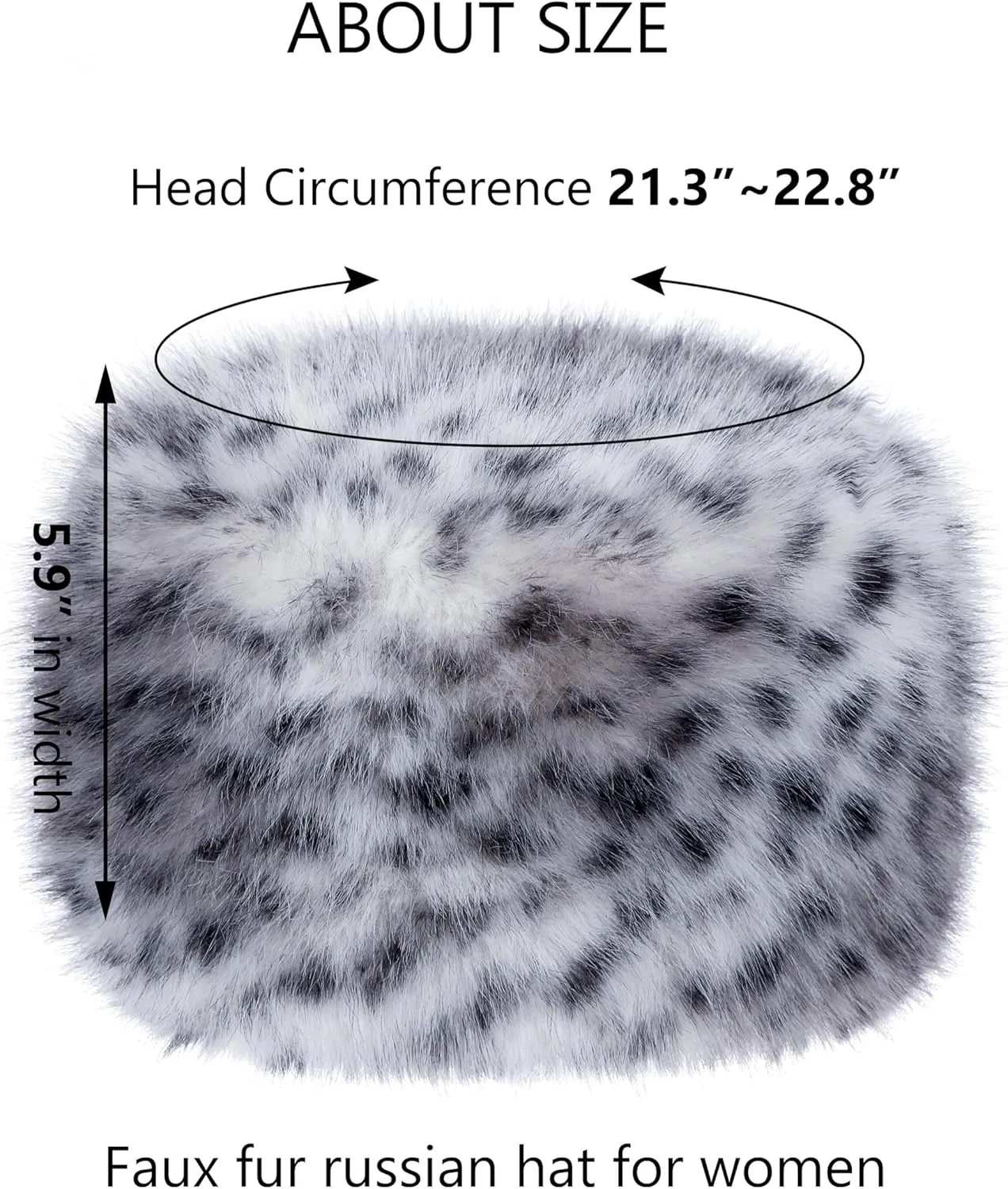sy soul young Women's Winter Faux Fur Cossak Russian Style Hat Warm Cap