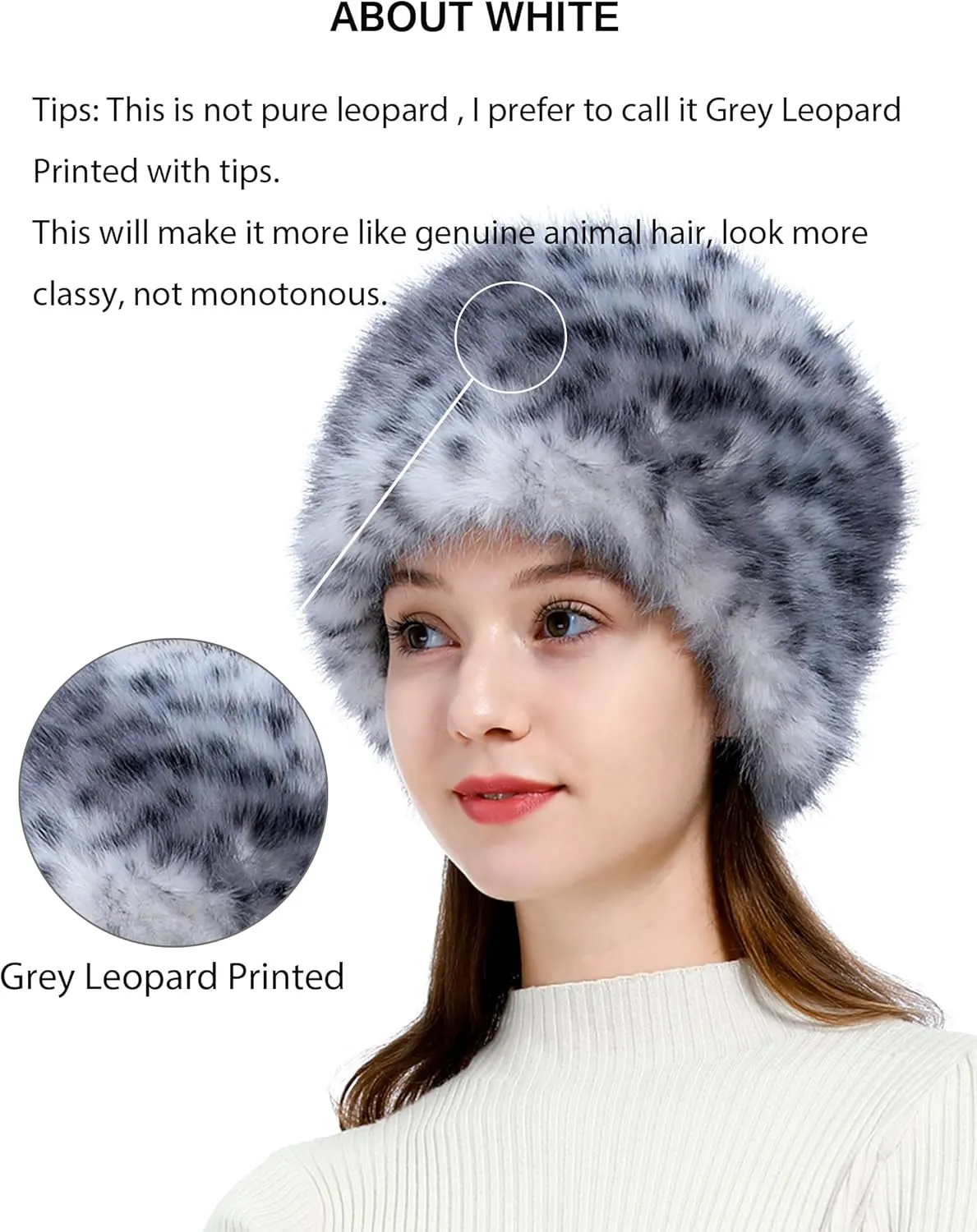sy soul young Women's Winter Faux Fur Cossak Russian Style Hat Warm Cap