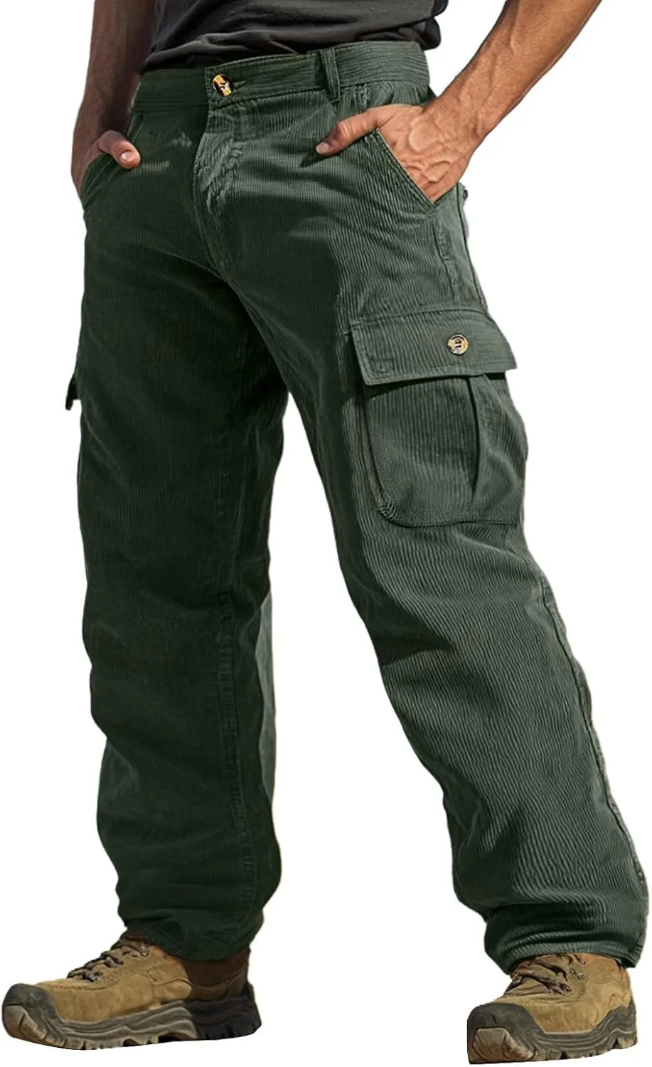 Tactical Pants for Men Stretch Ripstop Waterproof Utility Cargo Hiking Pants Breathable Work Pant Fishing with Pockets