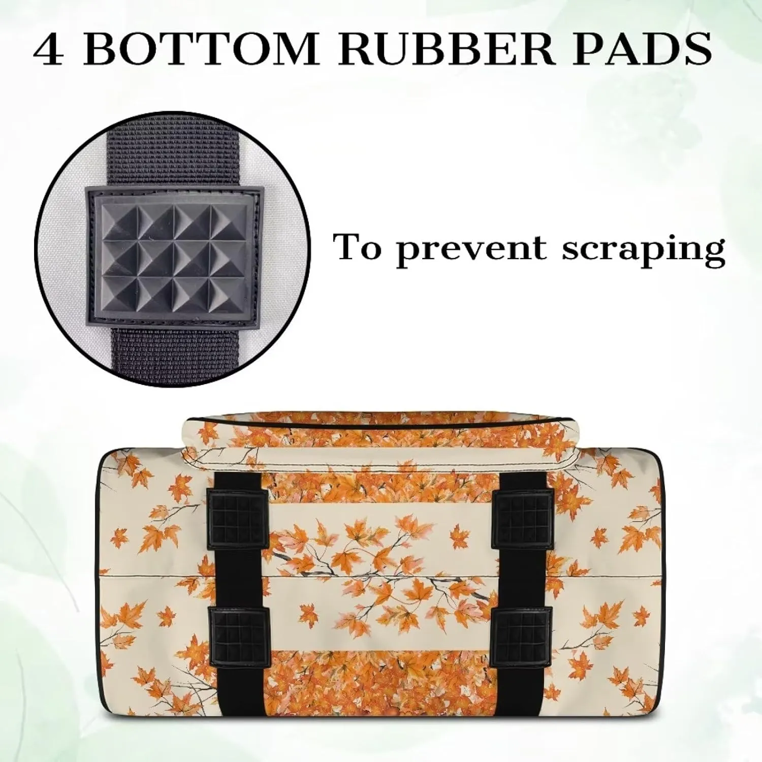 Thanksgiving Dwarf Sewing Machine Case Heavy Padded Tote Bag Portable Sewing Machine Handbag Dust Proof Compatible with Most Standard Sewing Machines