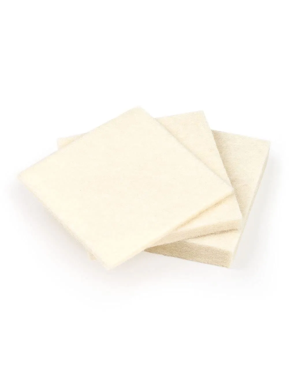 The Felt Store F-10 Industrial Felt Square Sample Bags 3 inch x 3 inch Felt Material in 1/8", 1/4", 1/2" Thickness – 3 Pcs