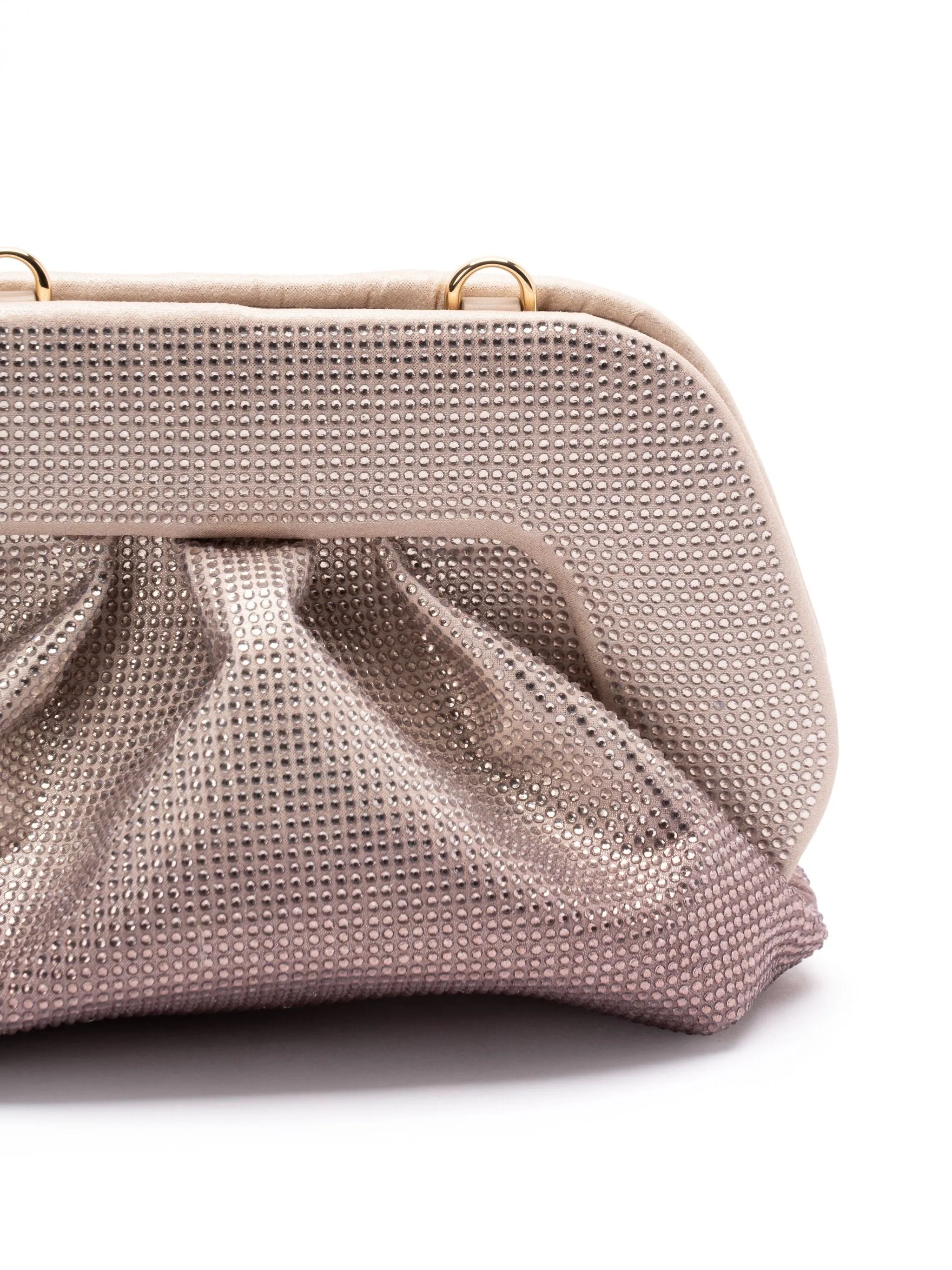 Themoire 'tia strass veckad rosa koppling
