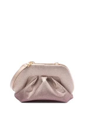 Themoire 'tia strass veckad rosa koppling