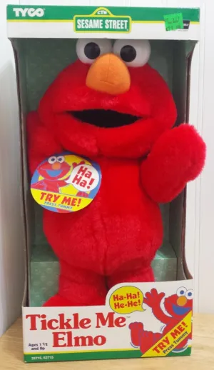 Tickle Me Elmo Original 1995 Vintage Plush Doll by Tyco