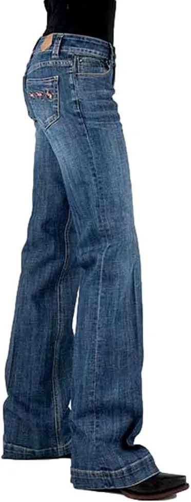 Tin Haul Western Jeans Womens Ella Fit Blue 10-054-0460-0025 BU