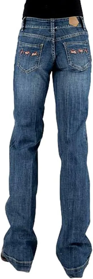 Tin Haul Western Jeans Womens Ella Fit Blue 10-054-0460-0025 BU