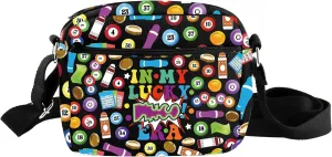 TOBGBE Gambler Bag In My Lucky Era Crossbody Bag Casino Game Lovers Gift Wagering Player Adjustable Purse Strap Crossbody