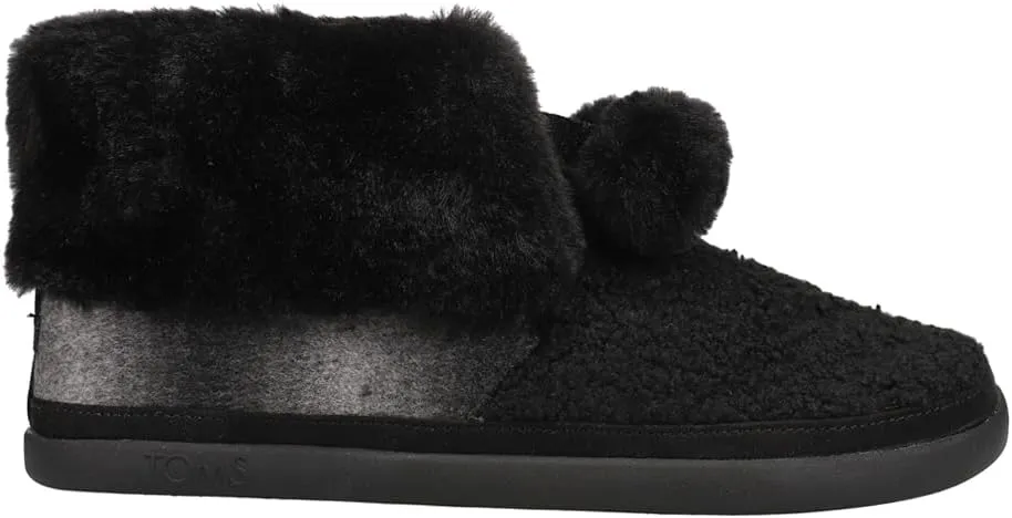 TOMS Celeste Slipper, Black Plaid, 9
