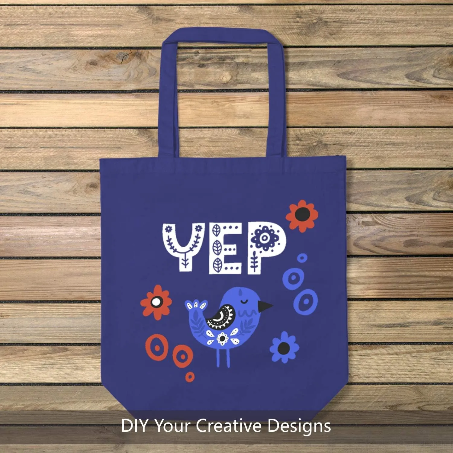 TOPDesign 2 | 6 Pack Super Strong Large 17.5"x16.5"x5" 10oz Cotton Canvas Tote Bag, Reusable Grocery Shopping Bags, Blank Royal Blue Bags for Crafts, DIY Your Creative Designs (Pack of 6)