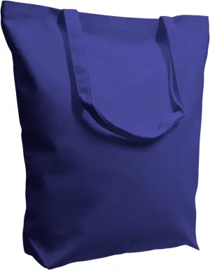 TOPDesign 2 | 6 Pack Super Strong Large 17.5"x16.5"x5" 10oz Cotton Canvas Tote Bag, Reusable Grocery Shopping Bags, Blank Royal Blue Bags for Crafts, DIY Your Creative Designs (Pack of 6)