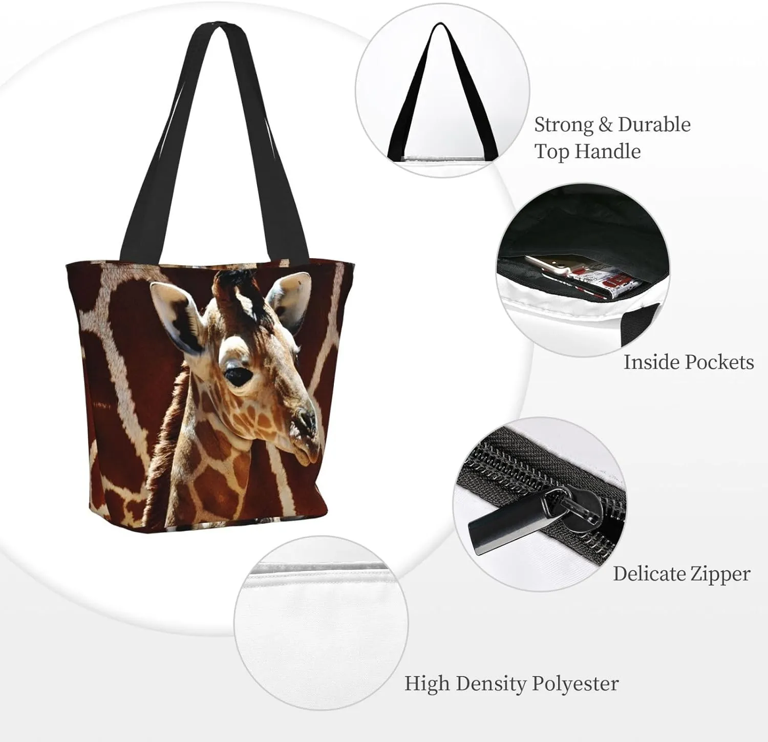 Tote Bag for Women, Cassette Audio Tape Tote Bag, Travel Tote Handbags for Gym