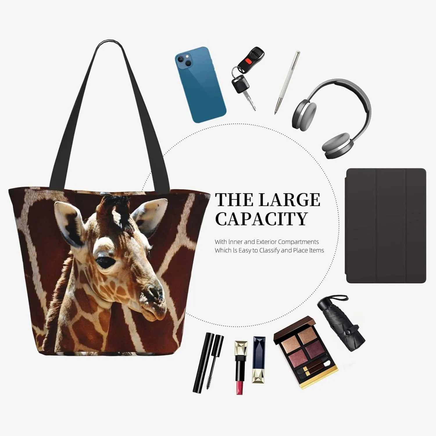 Tote Bag for Women, Cassette Audio Tape Tote Bag, Travel Tote Handbags for Gym