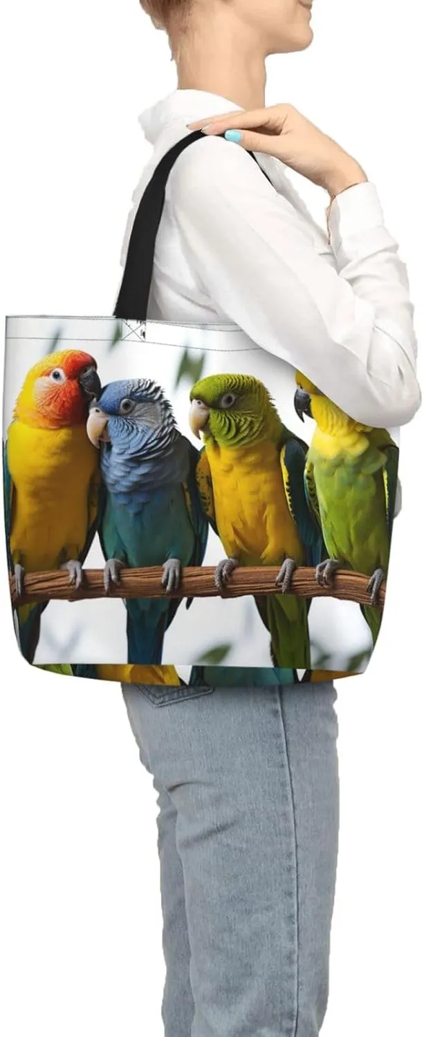 Tote Bag for Women Colorful Star Shoulder Bag with Zipper Handbag Large Capacity Reusable Grocery Bag