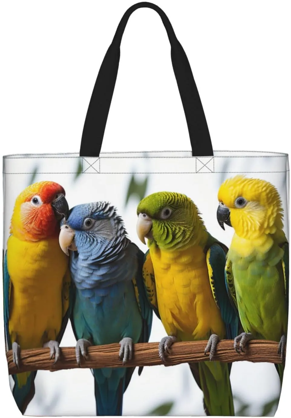 Tote Bag for Women Colorful Star Shoulder Bag with Zipper Handbag Large Capacity Reusable Grocery Bag
