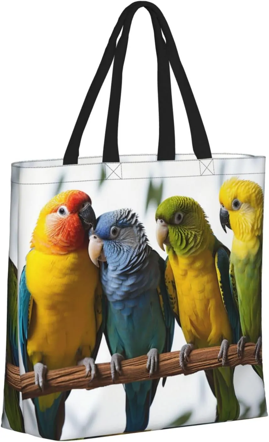 Tote Bag for Women Colorful Star Shoulder Bag with Zipper Handbag Large Capacity Reusable Grocery Bag