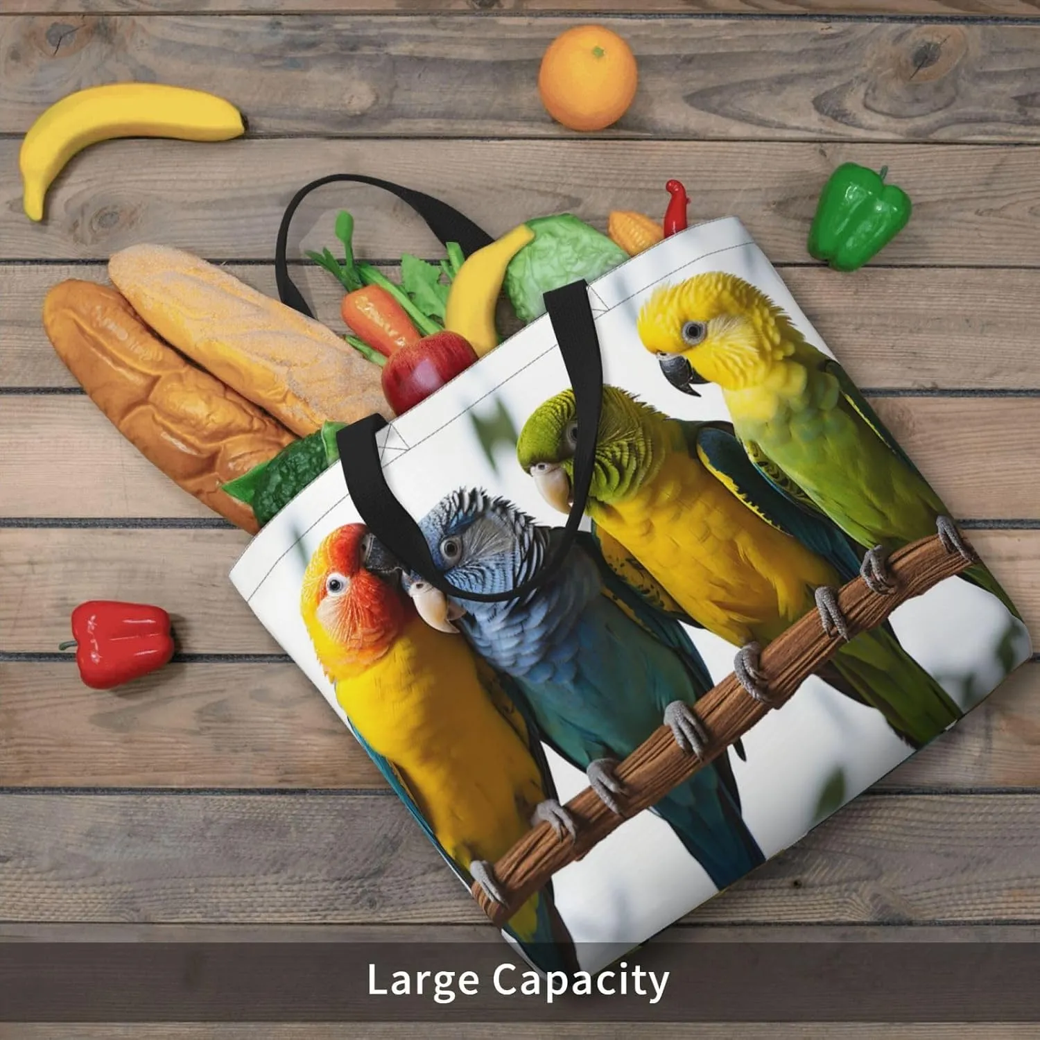 Tote Bag for Women Colorful Star Shoulder Bag with Zipper Handbag Large Capacity Reusable Grocery Bag
