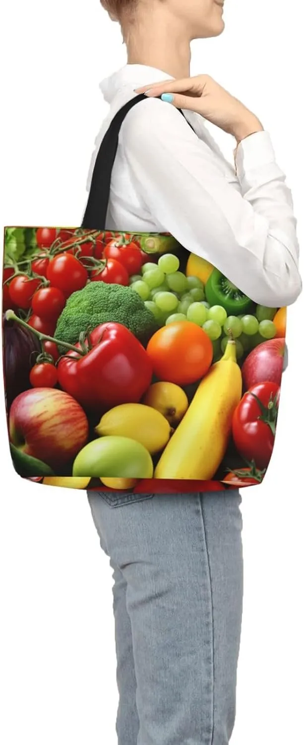 Tote Bag for Women Cow milk Shoulder Bag with Zipper Handbag Large Capacity Reusable Grocery Bag